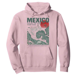 Gulf of Mexico Estd 1550 Hoodie Golfo De Mexico Historic Map Retro Graphic TS02 Light Pink Print Your Wear
