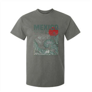Gulf of Mexico Estd 1550 T Shirt For Kid Golfo De Mexico Historic Map Retro Graphic TS02 Military Green Print Your Wear