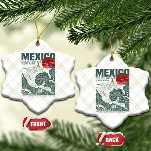 Gulf of Mexico Estd 1550 Ceramic Ornament Golfo De Mexico Historic Map Retro Graphic TS02 Print Your Wear