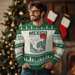 Gulf of Mexico Estd 1550 Ugly Christmas Sweater Golfo De Mexico Historic Map Retro Graphic TS02 Beige Green Print Your Wear