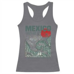 Gulf of Mexico Estd 1550 Racerback Tank Top Golfo De Mexico Historic Map Retro Graphic TS02 Charcoal Print Your Wear