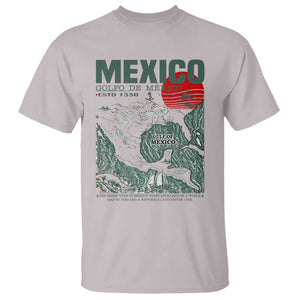 Gulf of Mexico Estd 1550 T Shirt Golfo De Mexico Historic Map Retro Graphic TS02 Ice Gray Print Your Wear