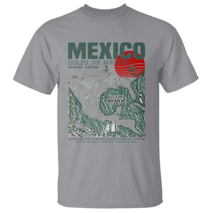 Gulf of Mexico Estd 1550 T Shirt Golfo De Mexico Historic Map Retro Graphic TS02 Sport Gray Print Your Wear