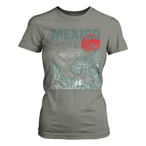Gulf of Mexico Estd 1550 T Shirt For Women Golfo De Mexico Historic Map Retro Graphic TS02 Military Green Print Your Wear