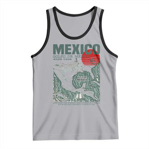 Gulf of Mexico Estd 1550 Tank Top Golfo De Mexico Historic Map Retro Graphic TS02 Athletic Heather Black Print Your Wear