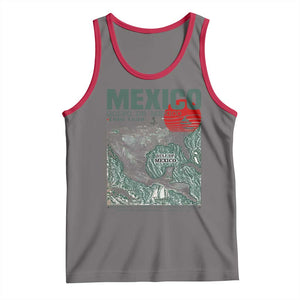 Gulf of Mexico Estd 1550 Tank Top Golfo De Mexico Historic Map Retro Graphic TS02 Deep Heather Red Print Your Wear