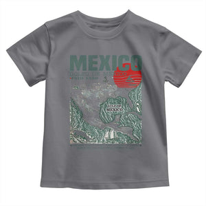 Gulf of Mexico Estd 1550 Toddler T Shirt Golfo De Mexico Historic Map Retro Graphic TS02 Charcoal Print Your Wear