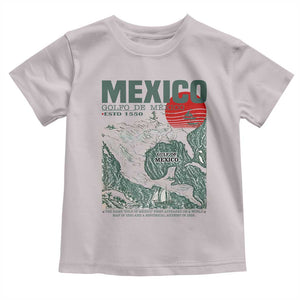 Gulf of Mexico Estd 1550 Toddler T Shirt Golfo De Mexico Historic Map Retro Graphic TS02 Ice Gray Print Your Wear