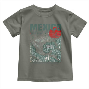 Gulf of Mexico Estd 1550 Toddler T Shirt Golfo De Mexico Historic Map Retro Graphic TS02 Military Green Print Your Wear
