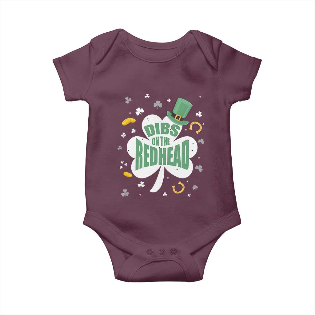Funny Irish St Patricks Day Baby Onesie Prone To Shenanigans TS02 Maroon Print Your Wear