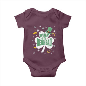 Funny Irish St Patricks Day Baby Onesie Prone To Shenanigans TS02 Maroon Print Your Wear