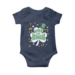 Funny Irish St Patricks Day Baby Onesie Prone To Shenanigans TS02 Navy Print Your Wear