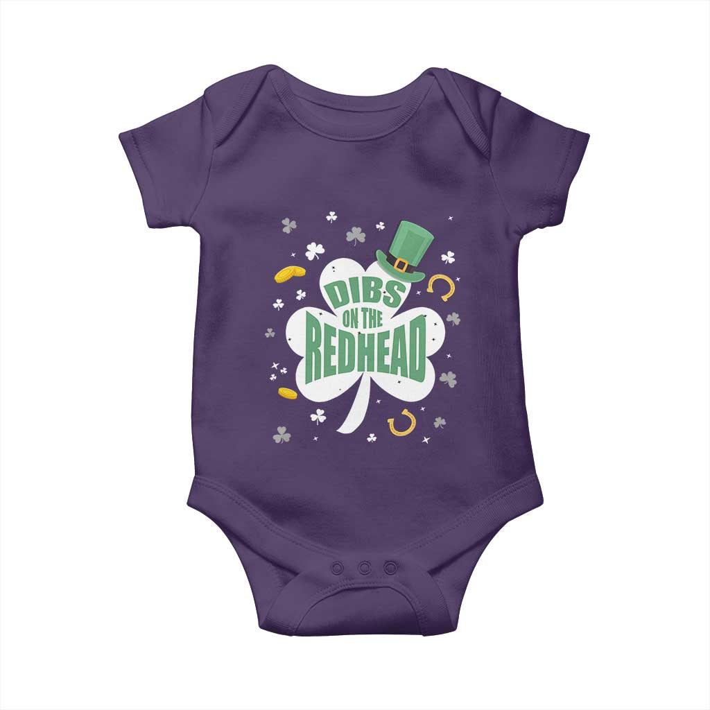 Funny Irish St Patricks Day Baby Onesie Prone To Shenanigans TS02 Purple Print Your Wear