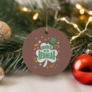 Funny Irish St Patricks Day Ceramic Ornament Prone To Shenanigans TS02 1pc Mocha Print Your Wear