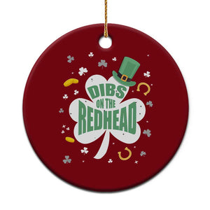 Funny Irish St Patricks Day Ceramic Ornament Prone To Shenanigans TS02 1pc Red Print Your Wear