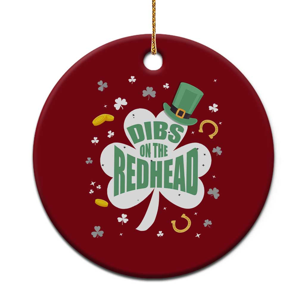 Funny Irish St Patricks Day Ceramic Ornament Prone To Shenanigans TS02 1pc Red Print Your Wear