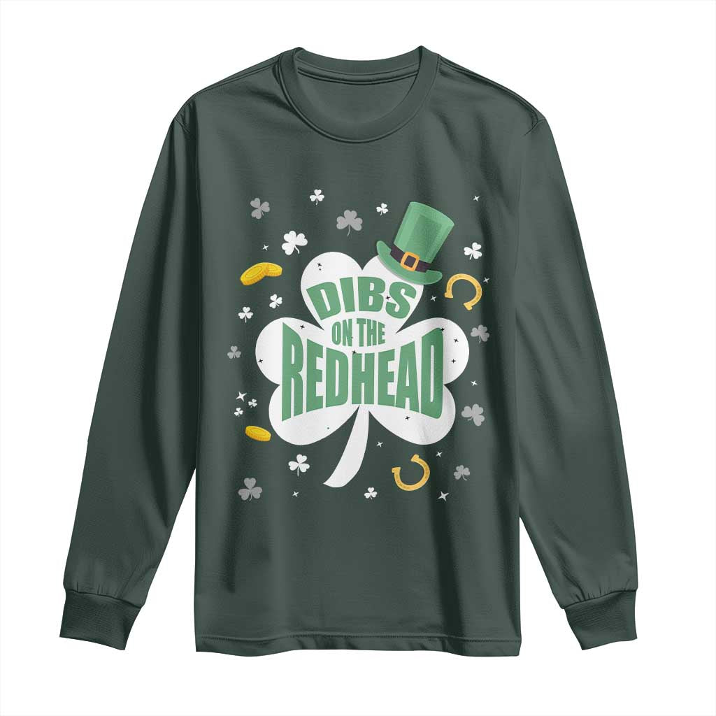 Funny Irish St Patricks Day Long Sleeve Shirt Prone To Shenanigans TS02 Dark Forest Green Print Your Wear