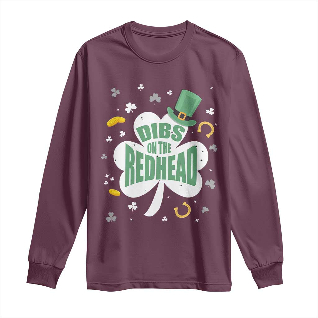 Funny Irish St Patricks Day Long Sleeve Shirt Prone To Shenanigans TS02 Maroon Print Your Wear