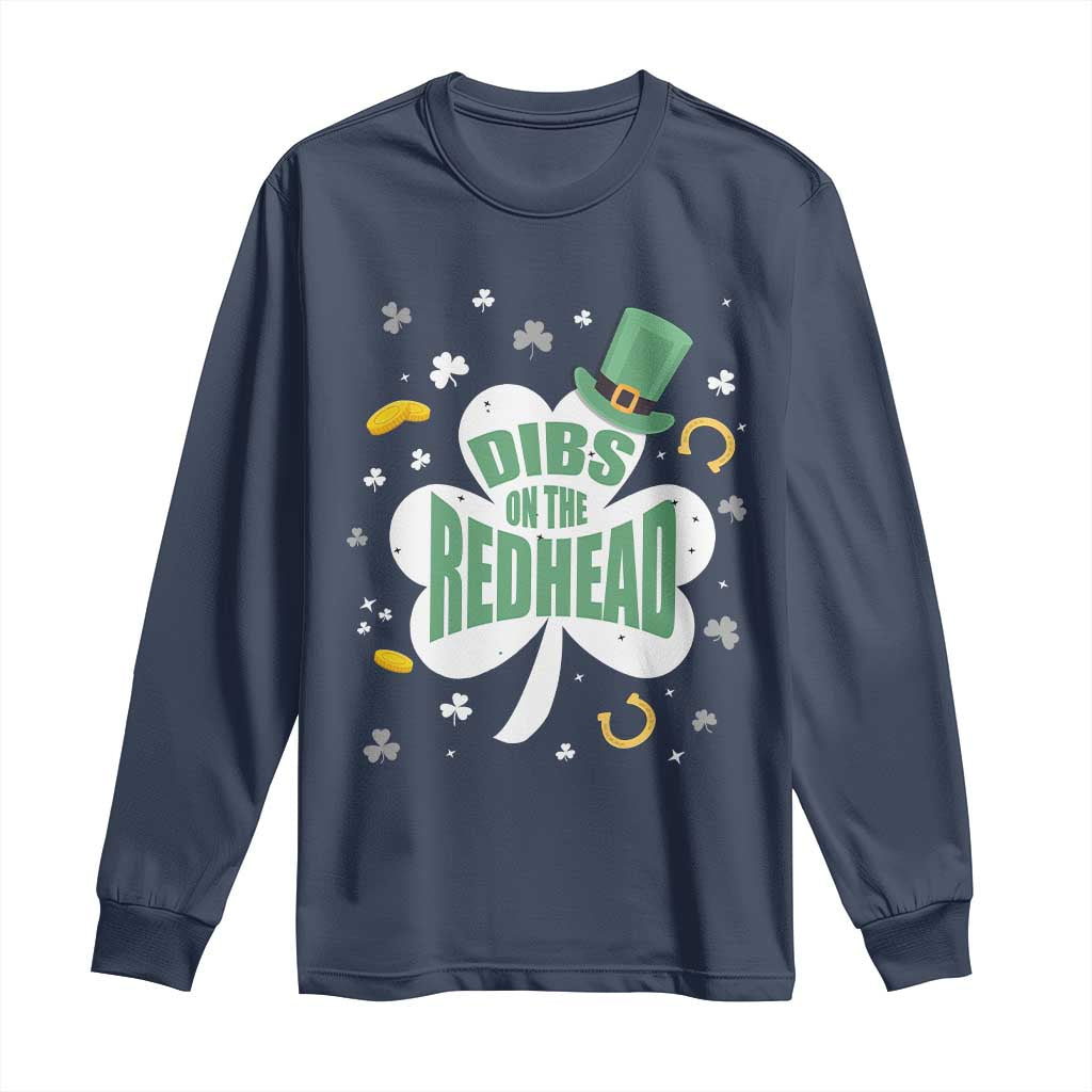 Funny Irish St Patricks Day Long Sleeve Shirt Prone To Shenanigans TS02 Navy Print Your Wear