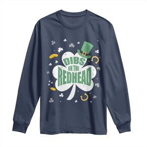 Funny Irish St Patricks Day Long Sleeve Shirt Prone To Shenanigans TS02 Navy Print Your Wear