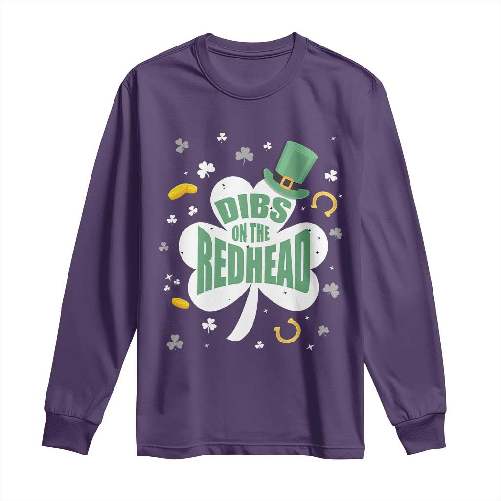 Funny Irish St Patricks Day Long Sleeve Shirt Prone To Shenanigans TS02 Purple Print Your Wear