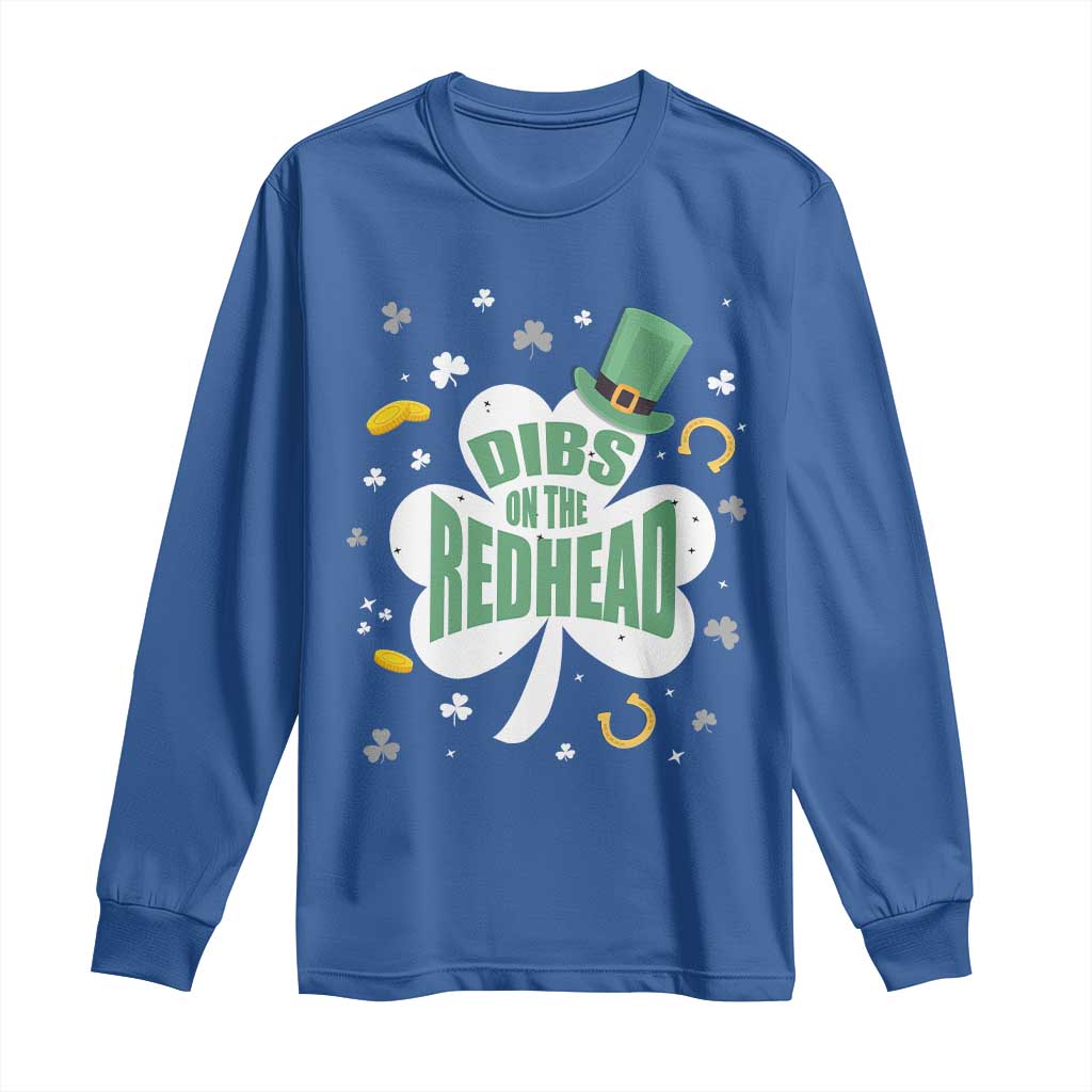 Funny Irish St Patricks Day Long Sleeve Shirt Prone To Shenanigans TS02 Royal Blue Print Your Wear