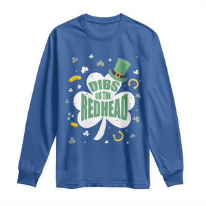 Funny Irish St Patricks Day Long Sleeve Shirt Prone To Shenanigans TS02 Royal Blue Print Your Wear