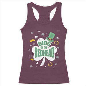 Funny Irish St Patricks Day Racerback Tank Top Prone To Shenanigans TS02 Maroon Print Your Wear