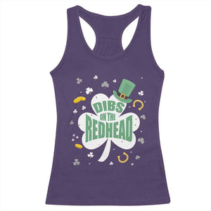Funny Irish St Patricks Day Racerback Tank Top Prone To Shenanigans TS02 Purple Print Your Wear