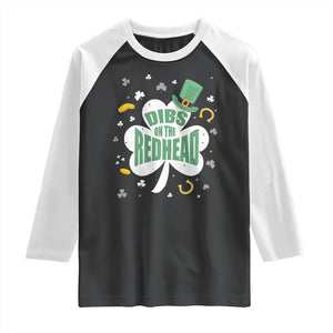 Funny Irish St Patricks Day Raglan Shirt Prone To Shenanigans TS02 Black White Print Your Wear