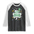 Funny Irish St Patricks Day Raglan Shirt Prone To Shenanigans TS02 Black White Print Your Wear