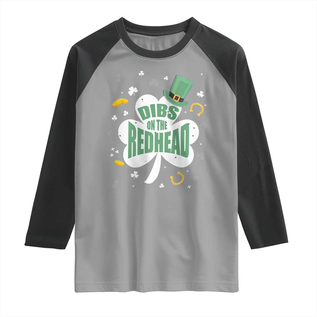 Funny Irish St Patricks Day Raglan Shirt Prone To Shenanigans TS02 Sport Gray Black Print Your Wear