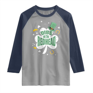 Funny Irish St Patricks Day Raglan Shirt Prone To Shenanigans TS02 Sport Gray Navy Print Your Wear