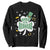 Funny Irish St Patricks Day Sweatshirt Prone To Shenanigans TS02 Black Print Your Wear