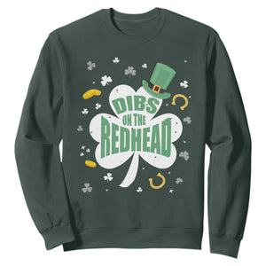 Funny Irish St Patricks Day Sweatshirt Prone To Shenanigans TS02 Dark Forest Green Print Your Wear