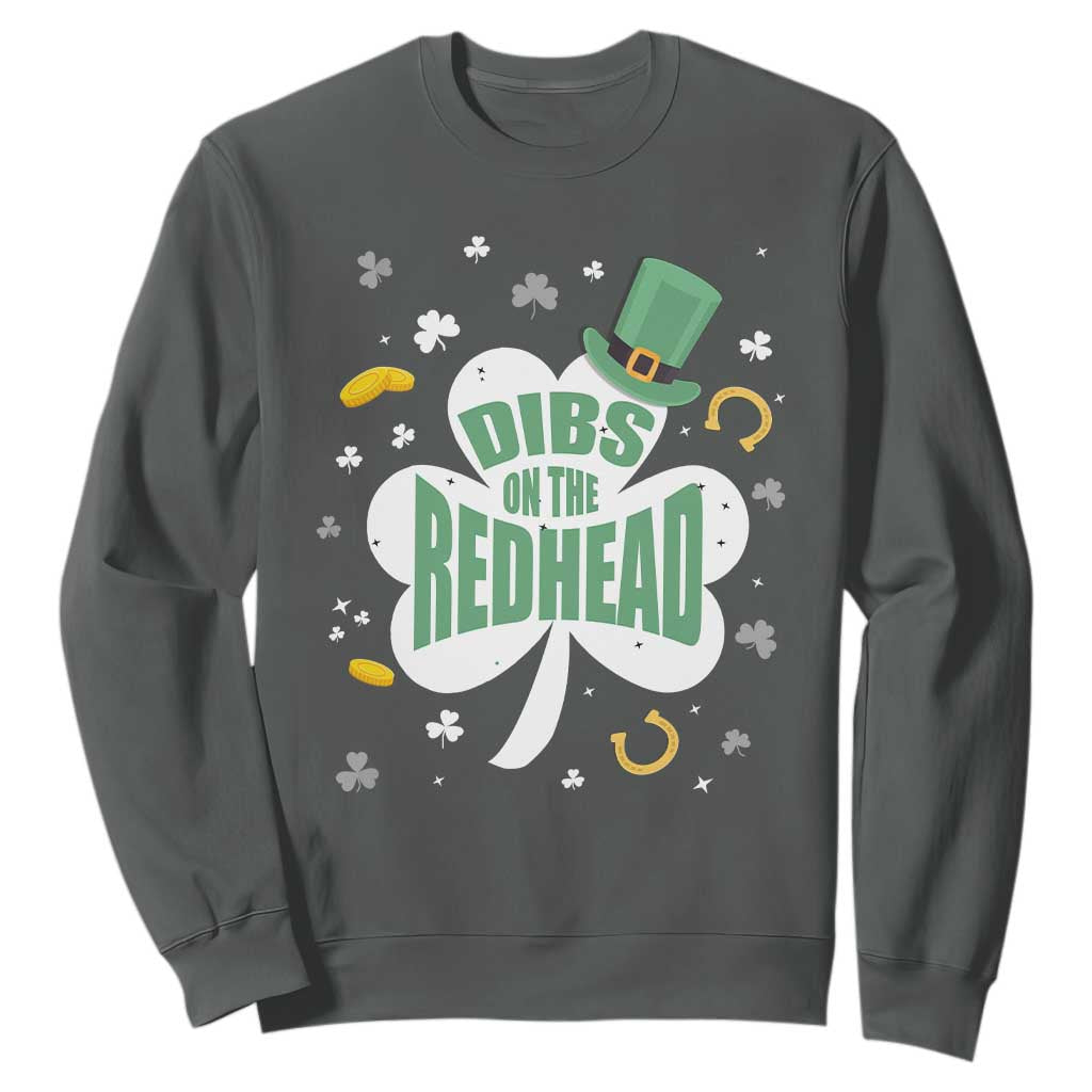 Funny Irish St Patricks Day Sweatshirt Prone To Shenanigans TS02 Dark Heather Print Your Wear