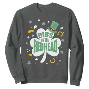 Funny Irish St Patricks Day Sweatshirt Prone To Shenanigans TS02 Dark Heather Print Your Wear