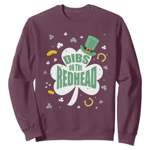 Funny Irish St Patricks Day Sweatshirt Prone To Shenanigans TS02 Maroon Print Your Wear