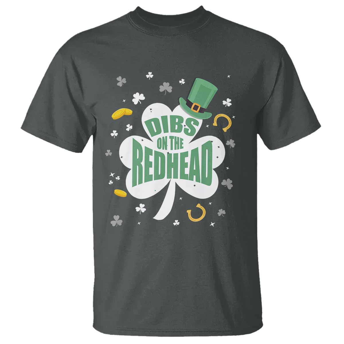 Funny Irish St Patricks Day T Shirt Prone To Shenanigans TS02 Dark Heather Print Your Wear
