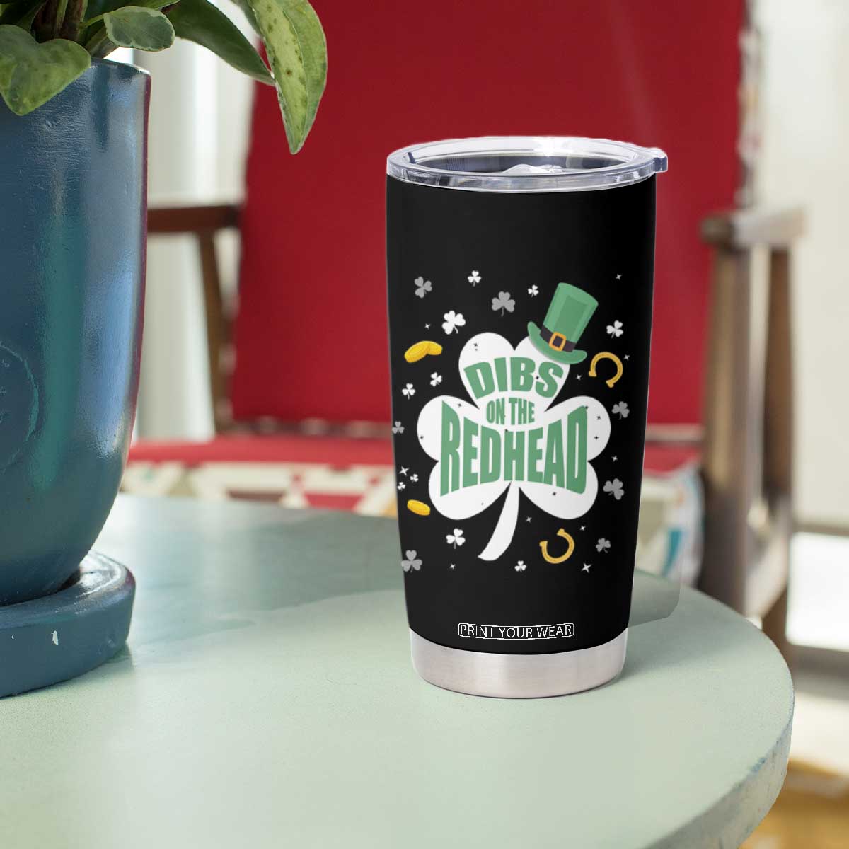 Funny Irish St Patricks Day Tumbler Cup Prone To Shenanigans TS02 Print Your Wear