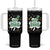 Funny Irish St Patricks Day Tumbler With Handle Prone To Shenanigans TS02 One Size: 40 oz Black Print Your Wear