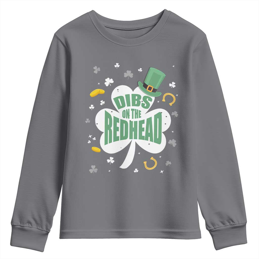 Funny Irish St Patricks Day Youth Sweatshirt Prone To Shenanigans TS02 Charcoal Print Your Wear