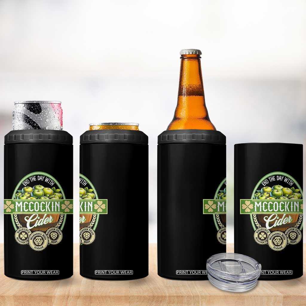 Mccockin Cider 4 in 1 Can Cooler Tumbler Funny St Patrick's Day TS02 Print Your Wear