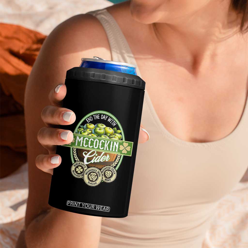 Mccockin Cider 4 in 1 Can Cooler Tumbler Funny St Patrick's Day TS02 Print Your Wear