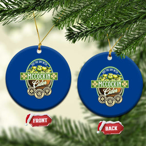 Mccockin Cider Ceramic Ornament Funny St Patrick's Day TS02 1pc Blue Print Your Wear