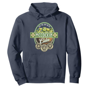 Mccockin Cider Hoodie Funny St Patrick's Day TS02 Navy Print Your Wear