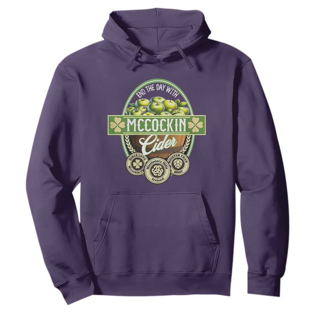 Mccockin Cider Hoodie Funny St Patrick's Day TS02 Purple Print Your Wear