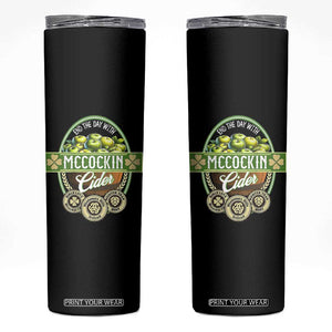 Mccockin Cider Skinny Tumbler Funny St Patrick's Day TS02 Black Print Your Wear