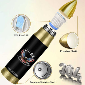 DOGE Department Of Government Efficiency Bullet Tumbler Est 2025 American Eagle TS02 Print Your Wear