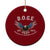 DOGE Department Of Government Efficiency Ceramic Ornament Est 2025 American Eagle TS02 1pc Red Print Your Wear
